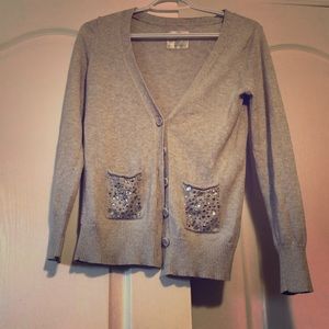 Justice Youth Silver cardigan